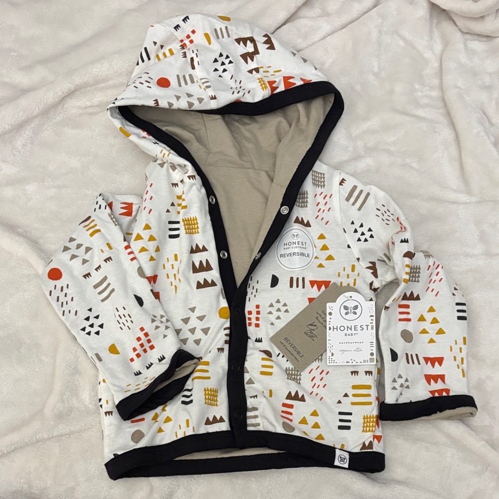 51. Honest Company Multicolor Patterned Hoodie